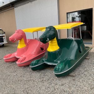 Pedalinho Jacaré com capota fixa Duty do Brasil