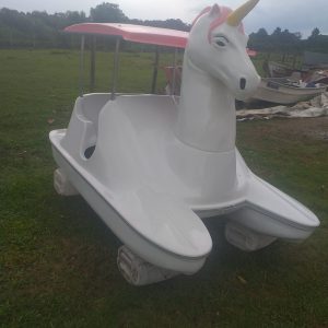 Pedalinho Unicórnio com capota fixa Duty do Brasil