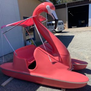 Pedalinho Flamingo com capota retrátil Duty do Brasil